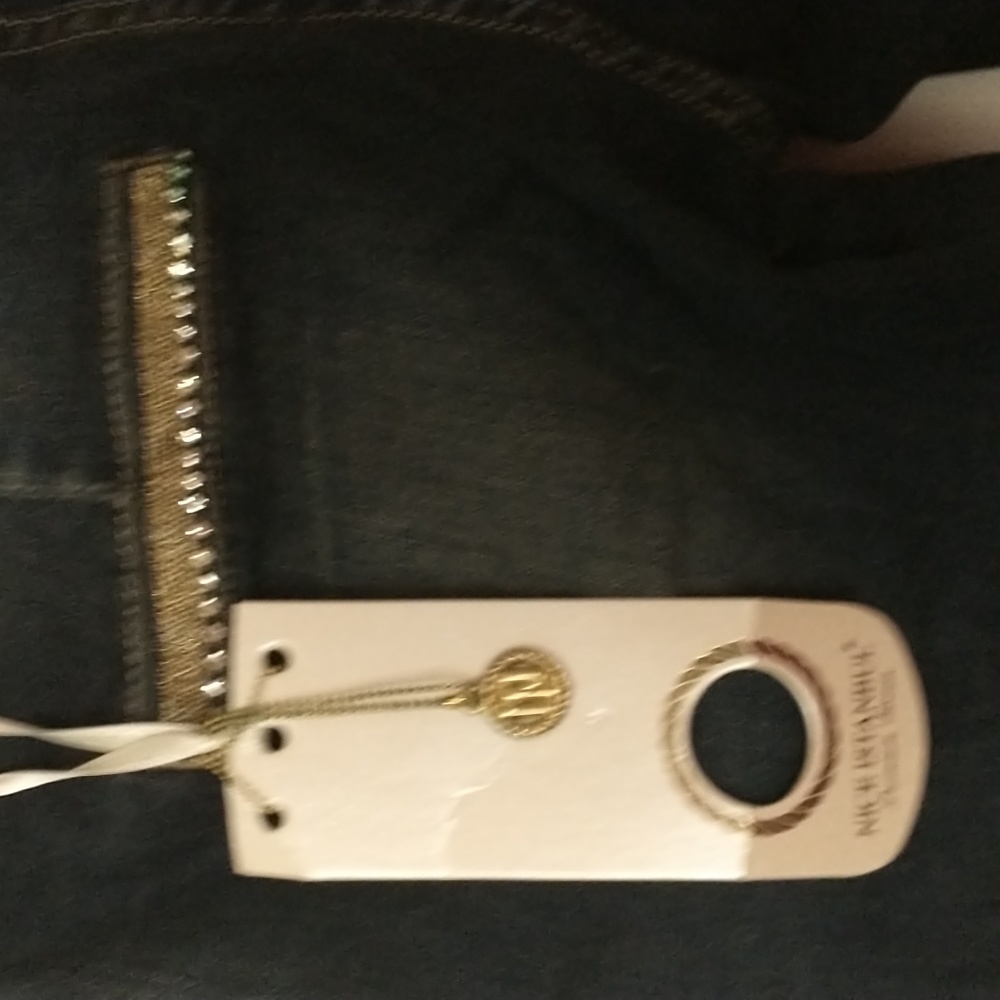 Skinny jeans, Nice Istanbul, Turkish, heavily jeweled jeans, European 40, NWT - Picture 8 of 14